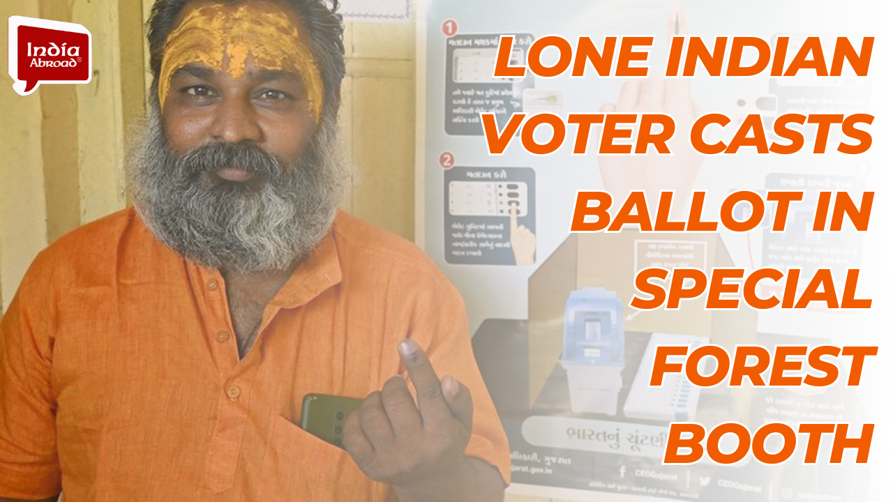 Lone Indian voter casts ballot in special forest booth